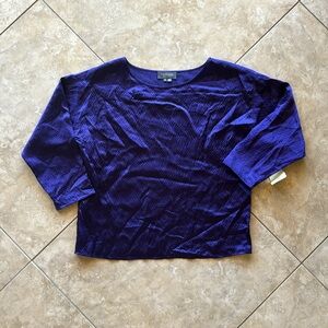 NWT - Gryphon New York Poole Tee, Purple, Small
